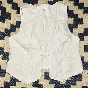 EUC Z Supply Cream Button-Up Vest